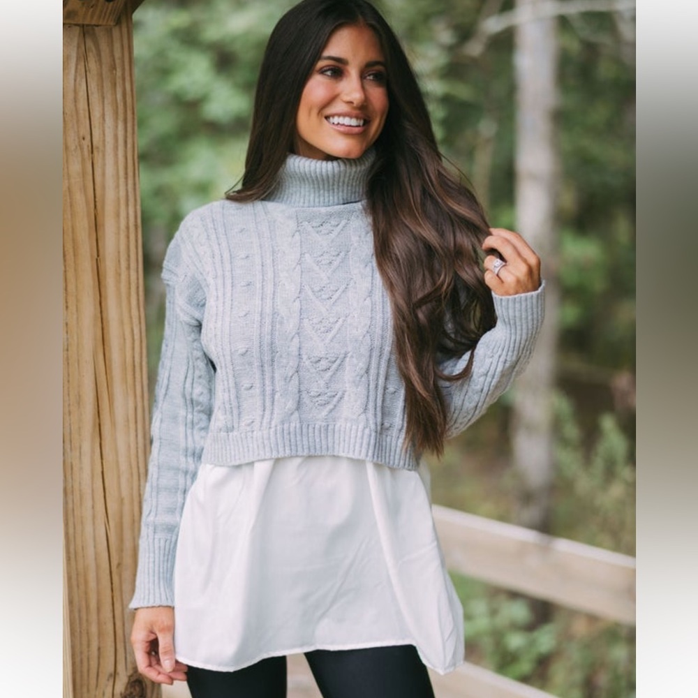 Cable Knit Sweater Top